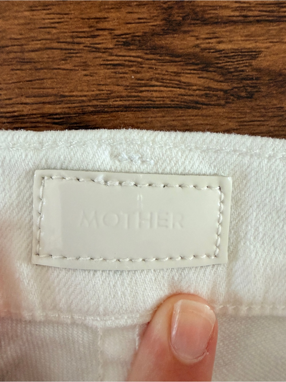 MOTHER White Frayed-Hem Wide Leg Jeans - Picture 2 of 4